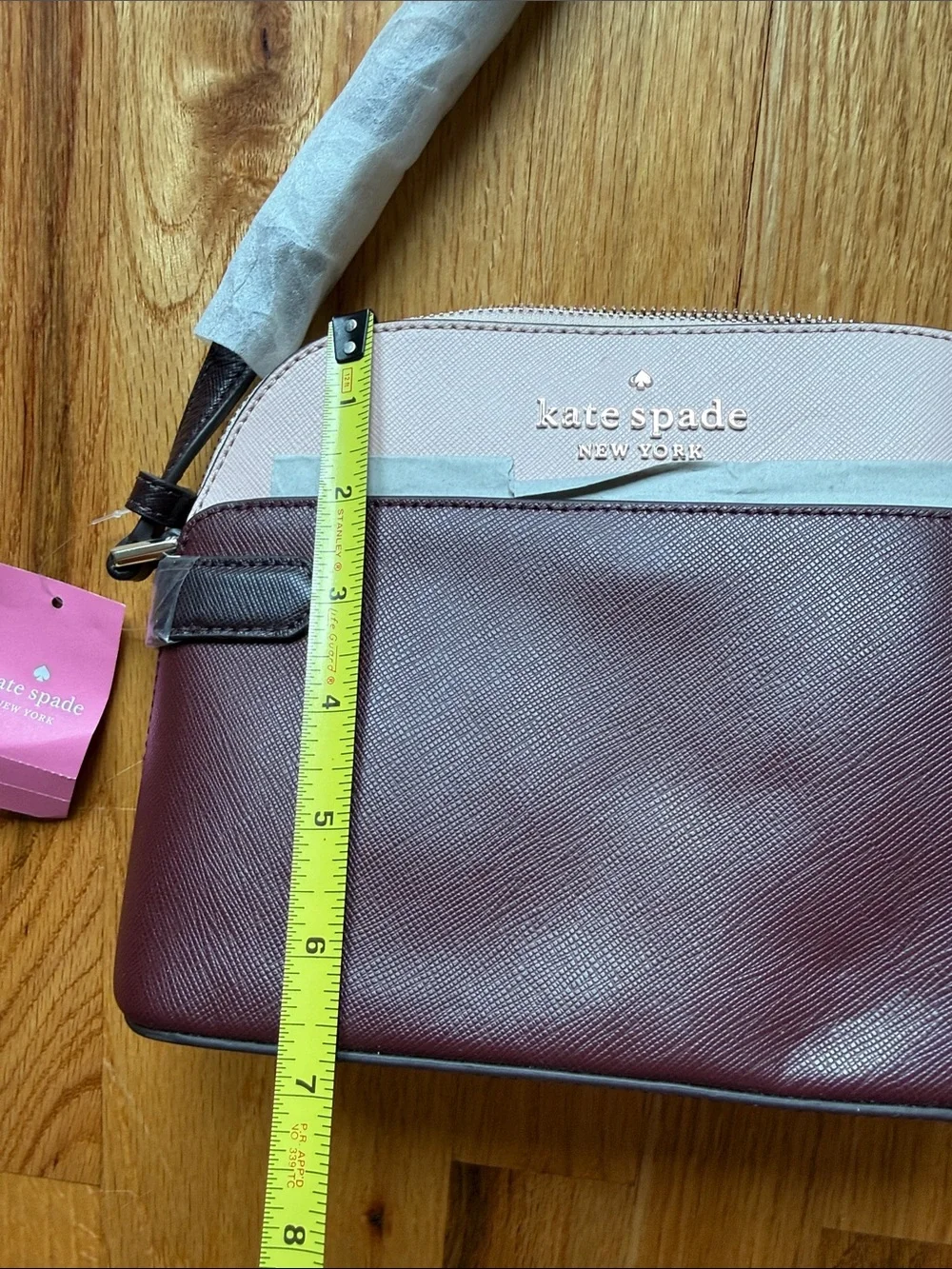 kate spade dome crossbody staci tricolor rose smoke purse bag new with tags